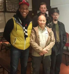 Left to Right Mikael, Sifu Lui, Christian, John